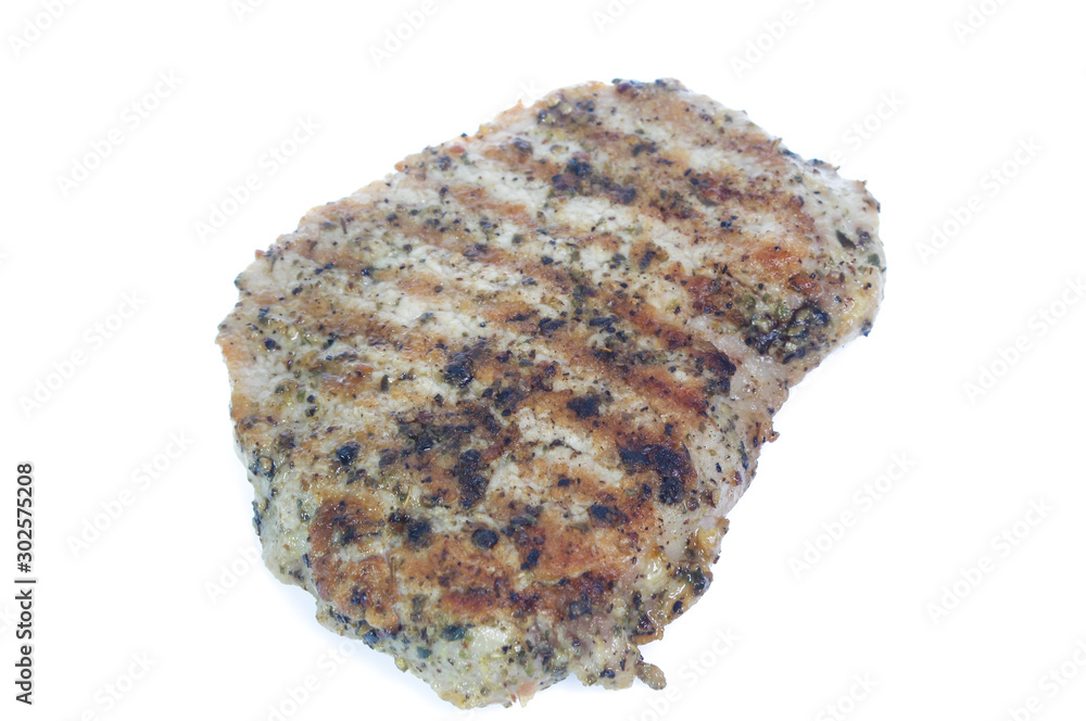 Grilled Beef Steak Isolated. Clipping path Grilled Beef Steak Isolated. Clipping path