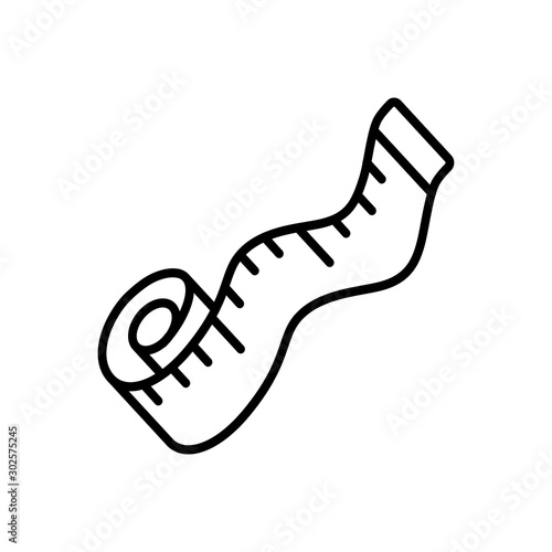 measure icon trendy flat design