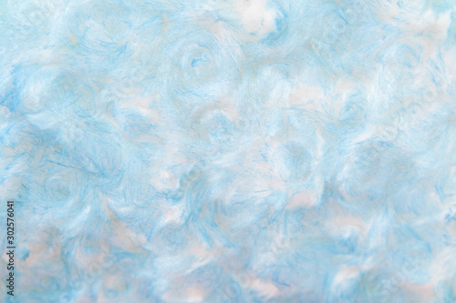 Blue Cotton wool texture for background