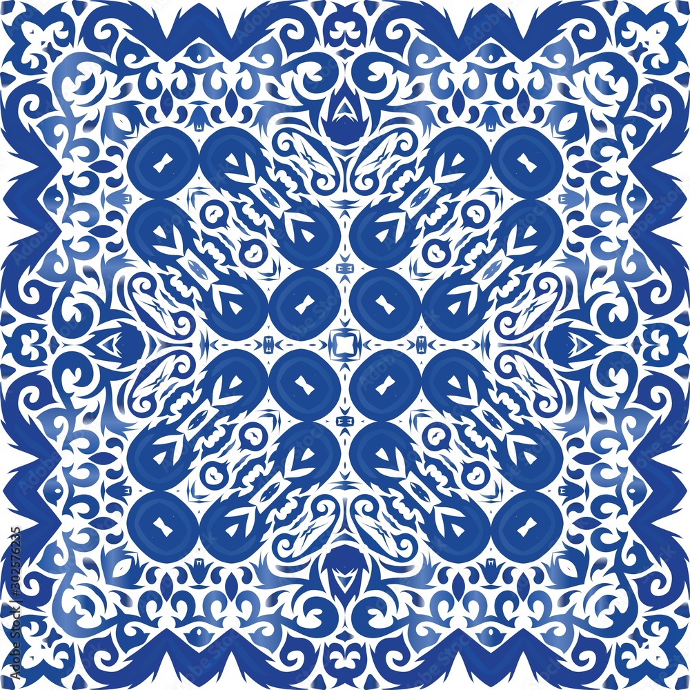 Antique azulejo tiles patchwork. Antique azulejo tiles patchwork.