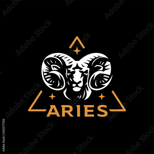 Aries, goat, ram.