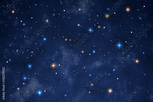 Illustration of a beautiful night sky
