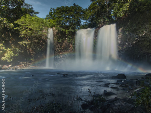 rainbow on bengkawah waterfall  sikasur-pemalang-central java-Indonesia