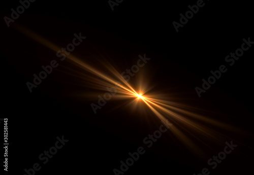 Overlays, overlay, light transition, effects sunlight, lens flare, light leaks. High-quality stock images of sun rays light effects, overlays or golden flare isolated on black background for design