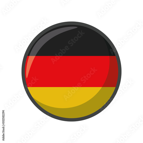 Isolated germany flag icon block design
