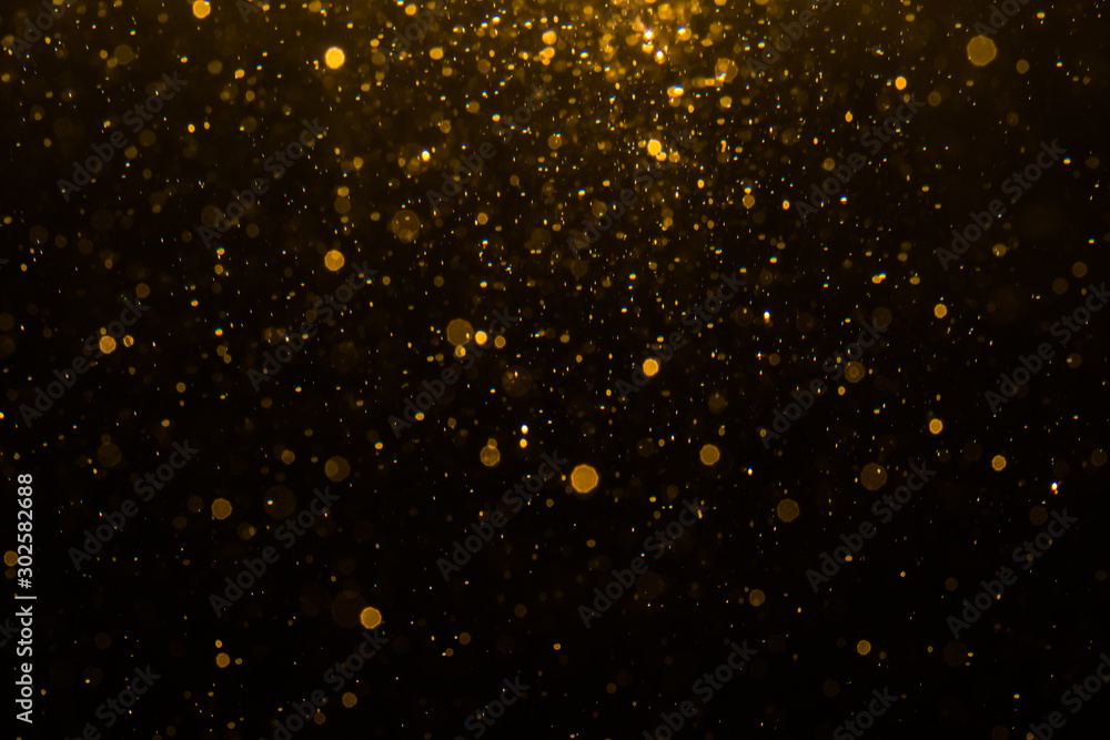 Abstract gold bokeh with black Abstract gold bokeh with black