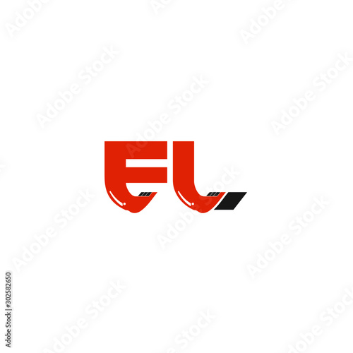 Free Download FL Letter Logo Design with Excavator Creative Modern Trendy - GFXLoad