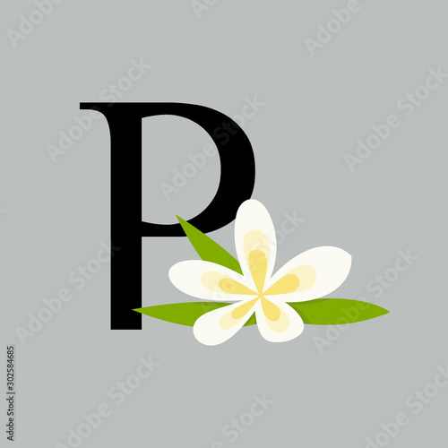 flower and font