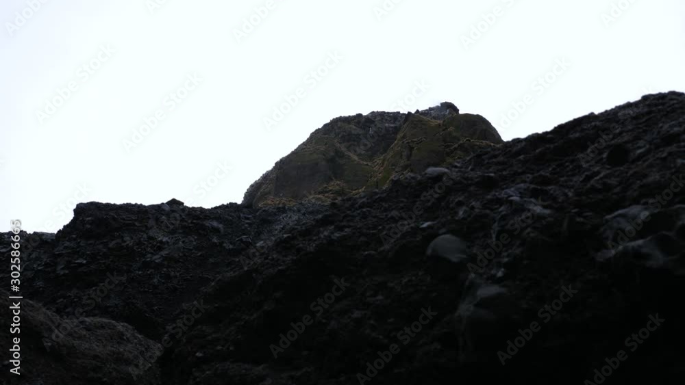 Iceland View Of Tall Mountain With Basalt Rock In Forground 1 Iceland View Of Tall Mountain With Basalt Rock In Forground 1