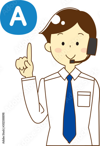 Call center man