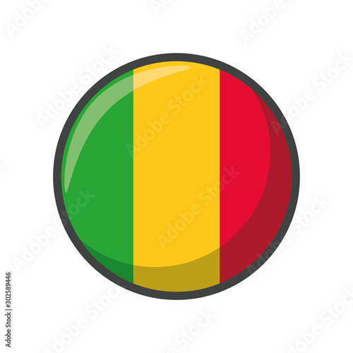 Isolated mali flag icon vector design