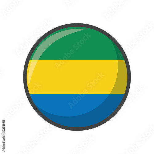 Isolated gabon flag icon block design Free Download Isolated gabon flag icon block design - GFXLoad