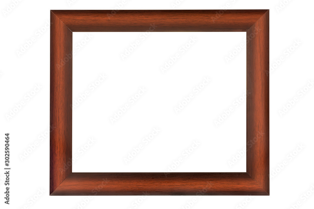 wooden frame isolated on white background wooden frame isolated on white background