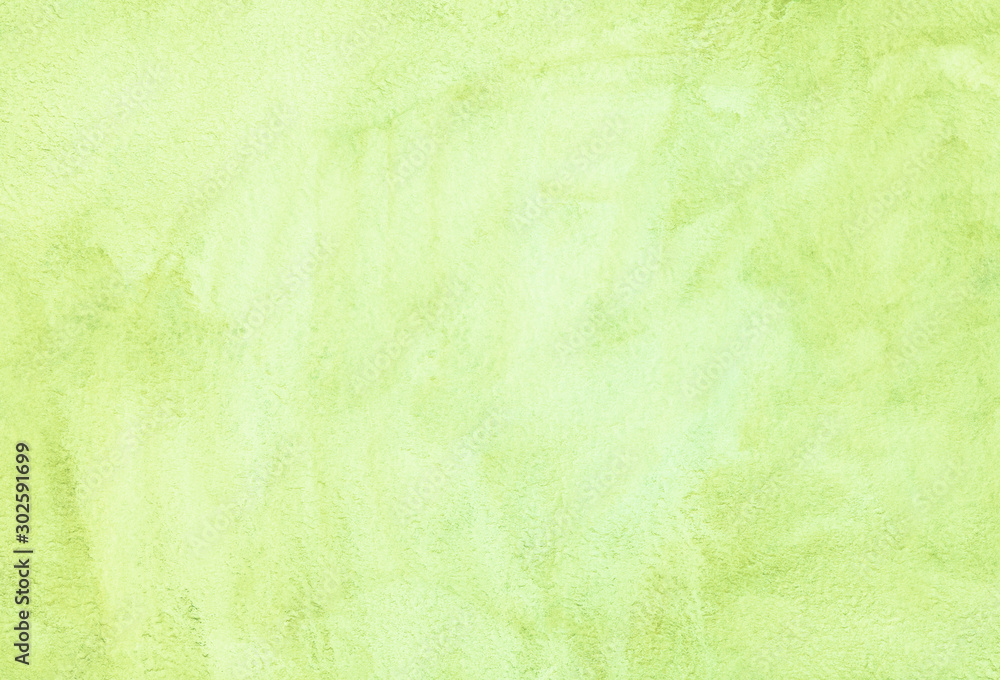 Watercolor light green background texture. Watercolour green yellow color  backdrop. Stock Illustration | Adobe Stock