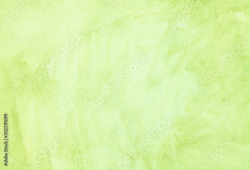 Watercolor light green background texture. Watercolour green yellow color backdrop. 