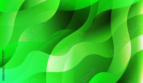 Abstract Wavy Background. For Design Flyer, Banner, Landing Page. Vector Illustration with Color Gradient