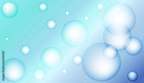 Abstract illustration with blurred drops. For flyer, brochure, booklet and websites design Bright Gradient Color Vector illustration.