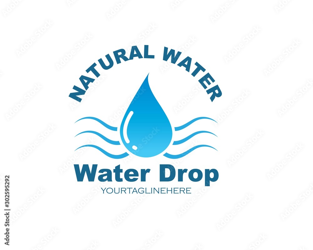 water drop Logo Template vector illustration