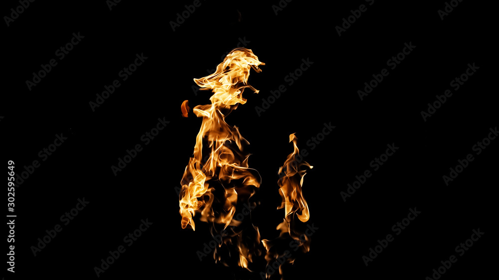 Fire flames on black background. fire on black background isolated. fire patterns Fire flames on black background. fire on black background isolated. fire patterns