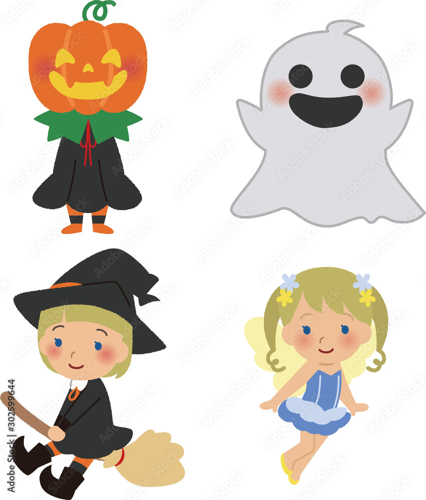 ハロウィンのキャラクターのイラスト Stock Vector Adobe Stock ハロウィンのキャラクターのイラスト Stock Vector Adobe Stock