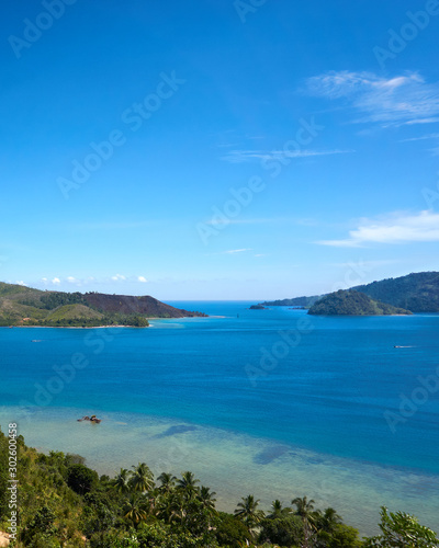 a beautiful view in mandeh hill in west sumatra of indonesia. © Nanda