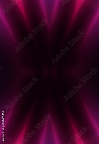 Dark abstract background. Neon blurred futuristic lines. Ultravi
