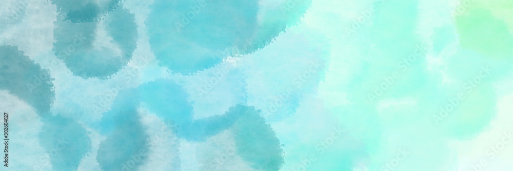 abstract futuristic sparkle banner pale turquoise, medium turquoise and sky blue background with space for text or image
