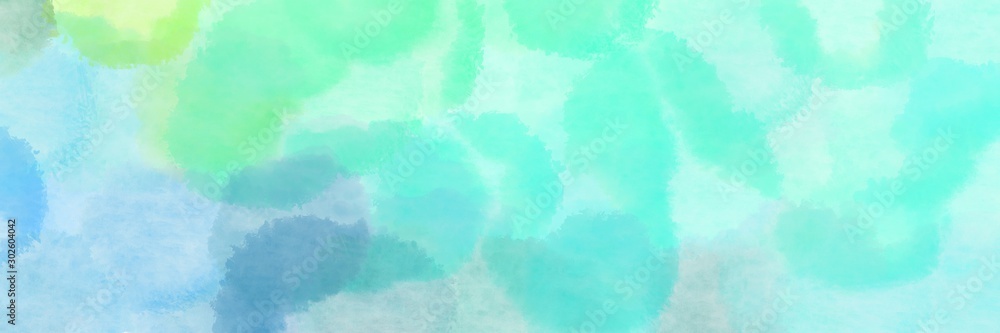 abstract shiny sparkle banner pale turquoise, medium turquoise and pale green background with space for text or image
