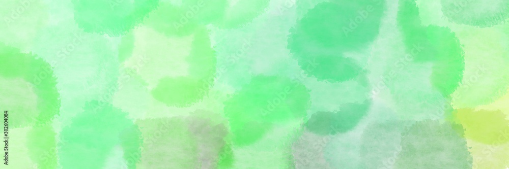 abstract round sparkle banner pale green, tea green and light green background with space for text or image