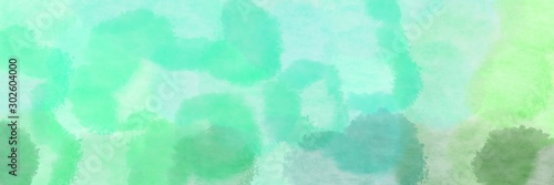 abstract round clouds banner aqua marine, powder blue and medium aqua marine background with space for text or image © Eigens