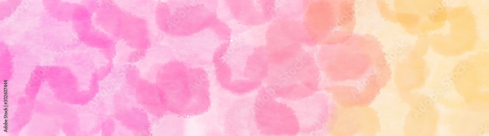 abstract shiny bubbles wide banner. pink, light pink and skin background with space for text or image