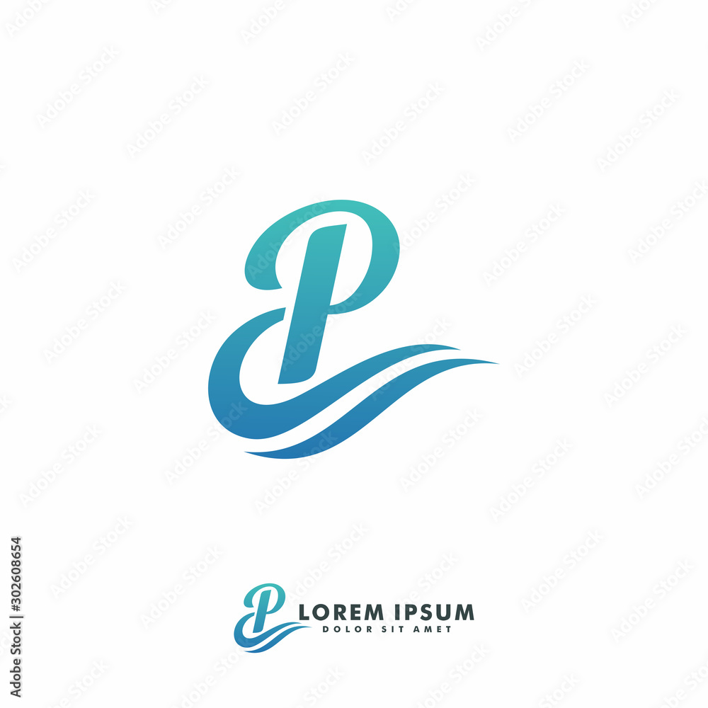 Letter P logo design vector illustration icon template Letter P logo design vector illustration icon template