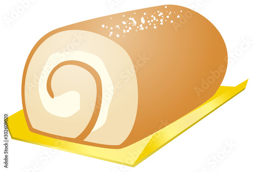 ロールケーキのイメージイラスト