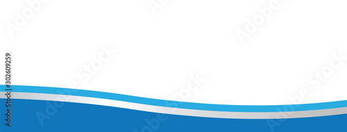 Blue Gray Abstract Wide Banner Background Template