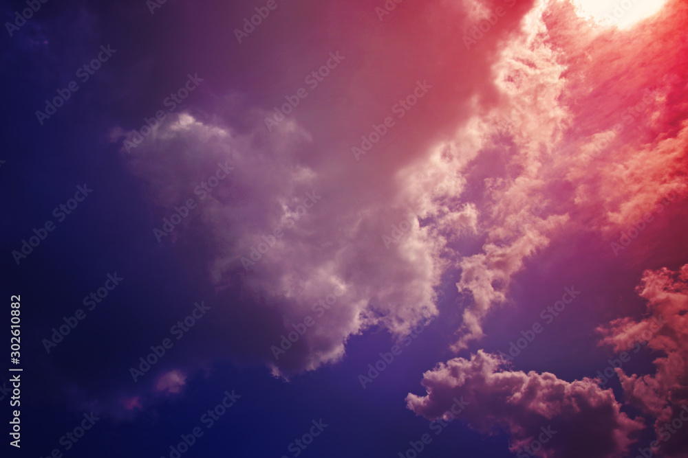 blue sky with spindrift clouds toned blue sky with spindrift clouds toned