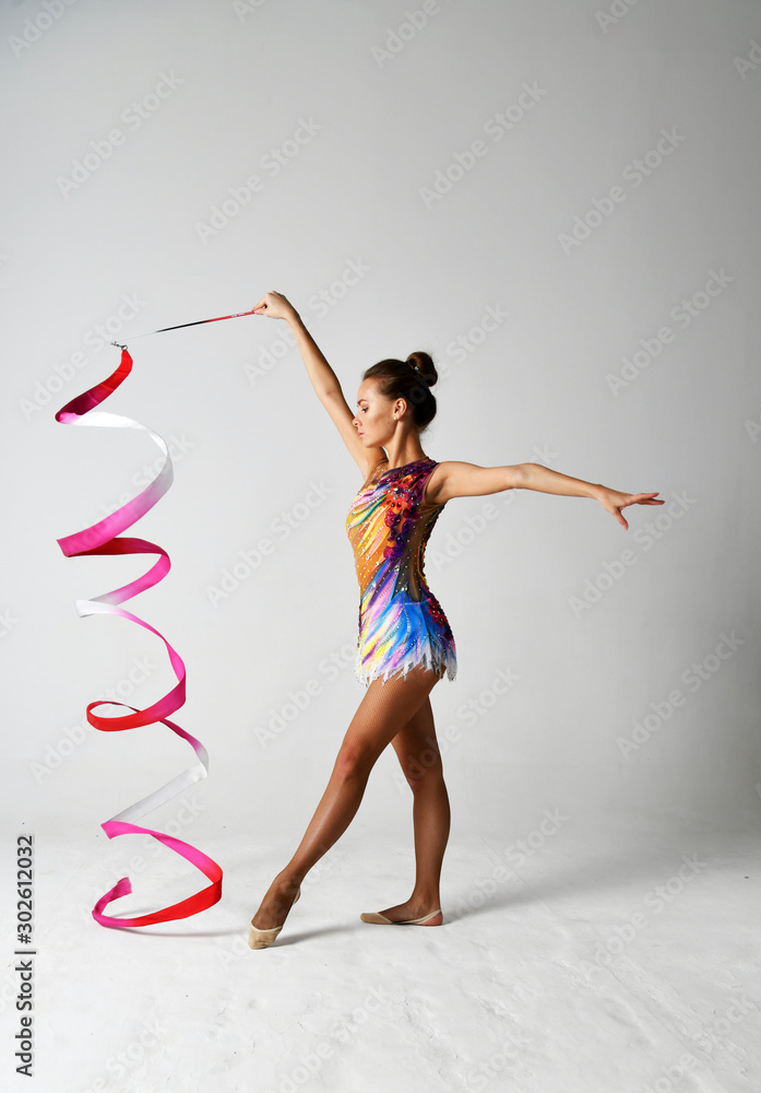 Image showcasing Rhythmic Gymnastics Ribbon Poses