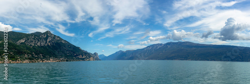 Panorama view of lake garda, Italy