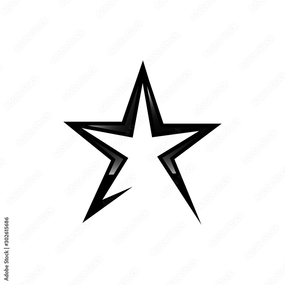 very black star logo vector icon concept illustration EPS 10 very black star logo vector icon concept illustration EPS 10