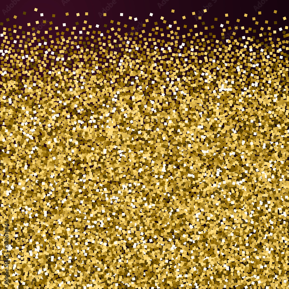 Gold glitter luxury sparkling confetti. Scattered 