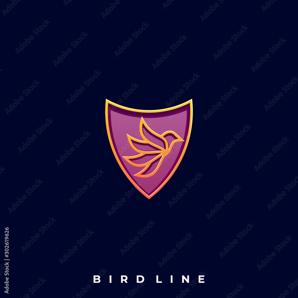Luxury Bird Illustration Vector Template Luxury Bird Illustration Vector Template