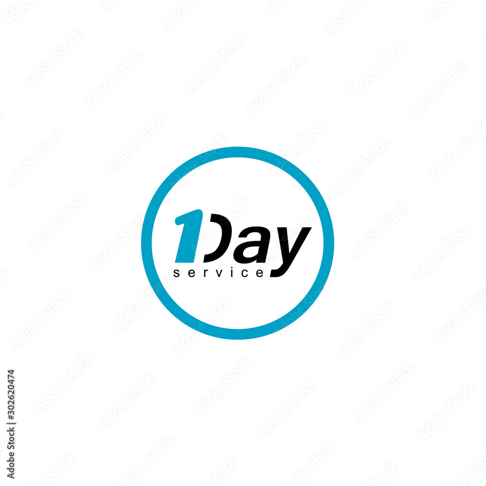 One Day Service Label One Day Service Label