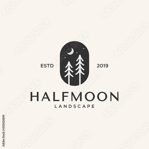 camping / outdoor logo design inspiration, vector eps 10