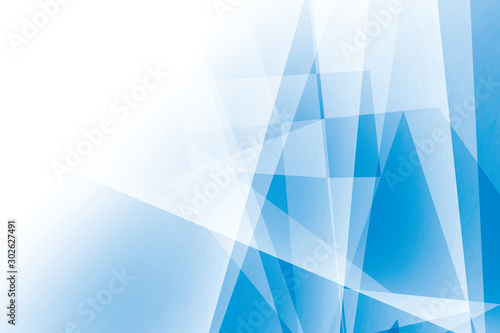 Abstract geometric blue and white color background. Vector, illustration.	