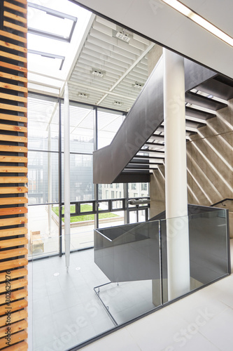 Stairway in a modern office building