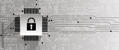 Cybersecurity and information or network protection. Future technology web services for business and internet project