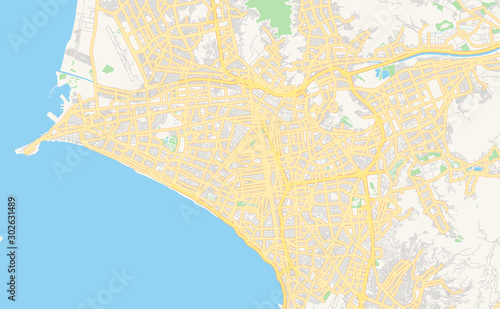 Printable street map of Lima, Peru