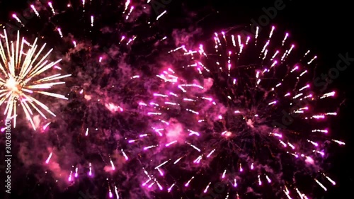 fireworks in the sky in Poland
