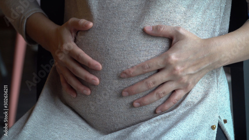 pregnant woman's belly