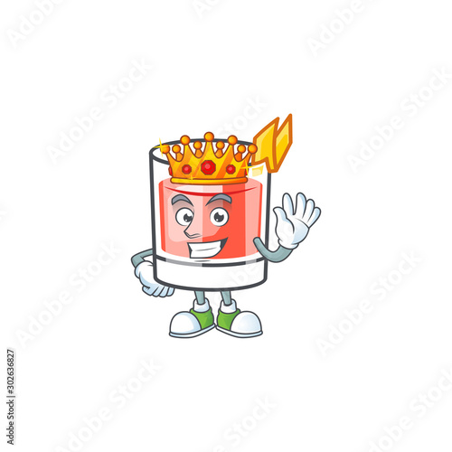 Sazerac king character on the a cartoon