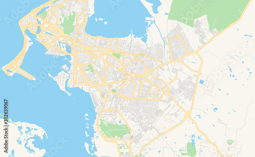 Printable street map of Cartagena  Colombia